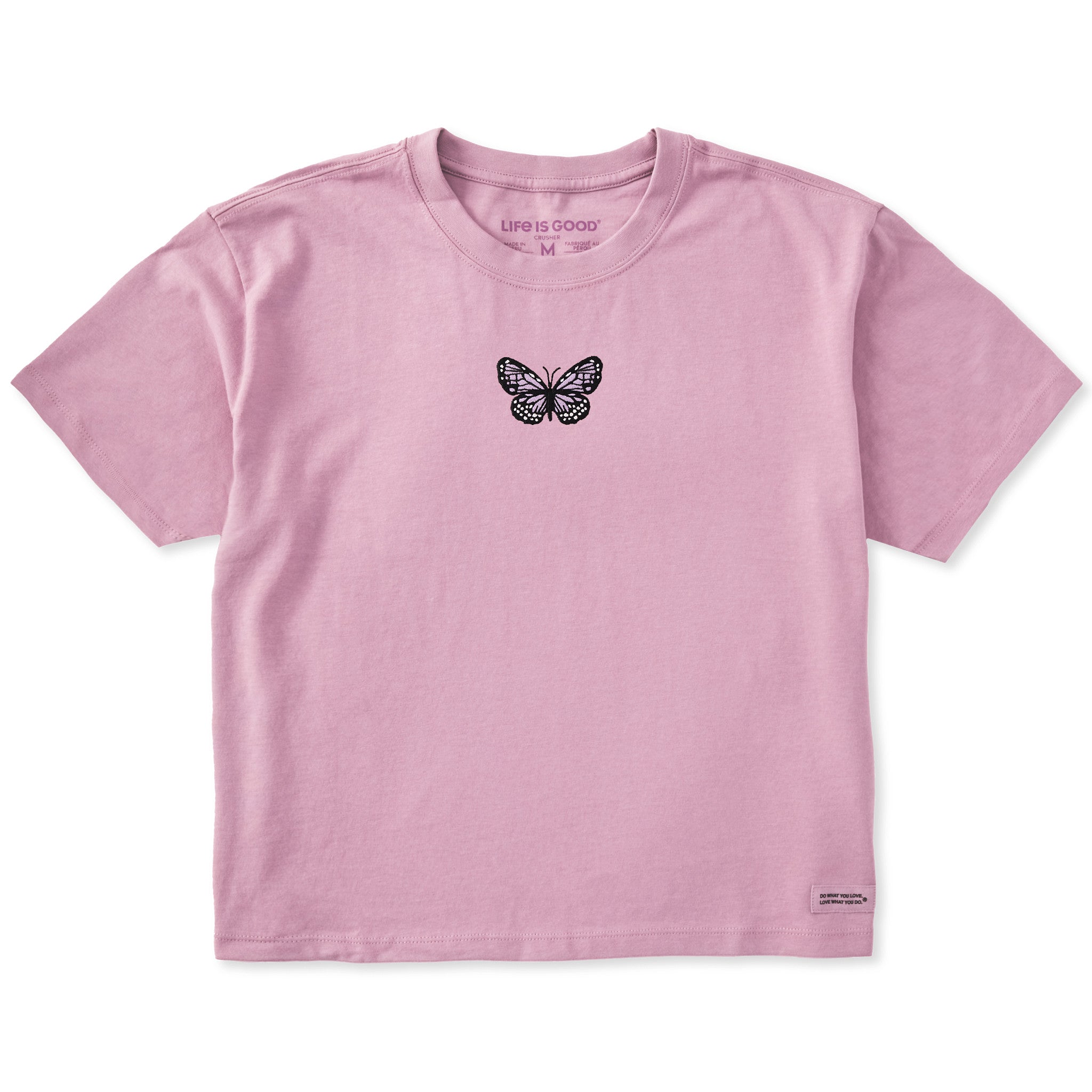Embroidered Butterfly Boxy Tee