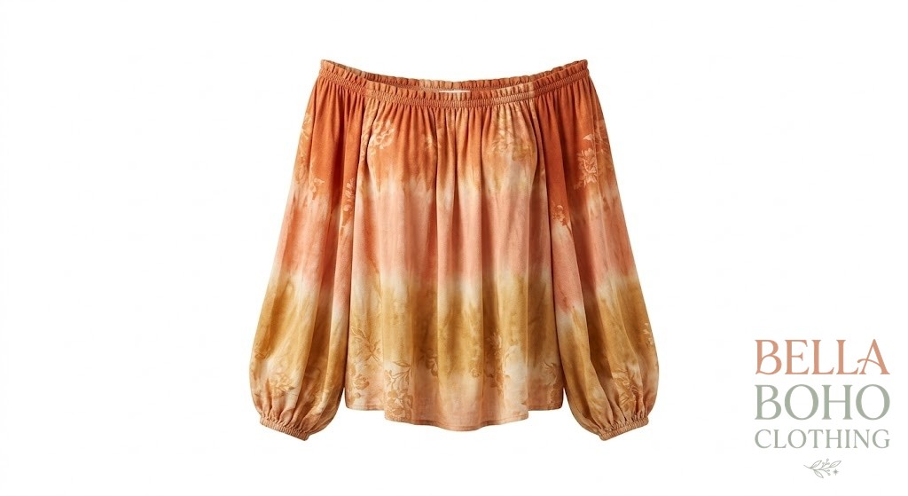 Sunset Peasant Top