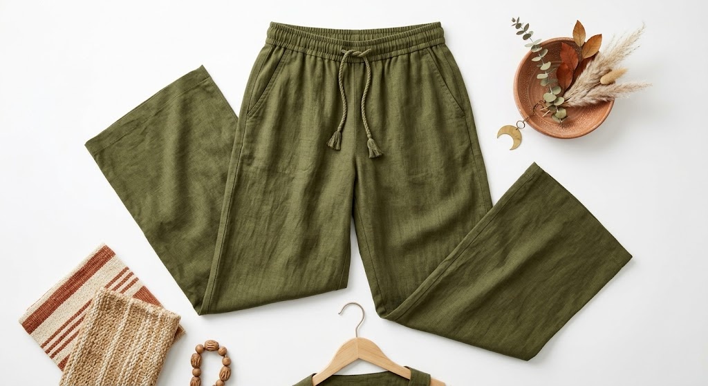 Earth & Sky Wide-Leg Linen Pants