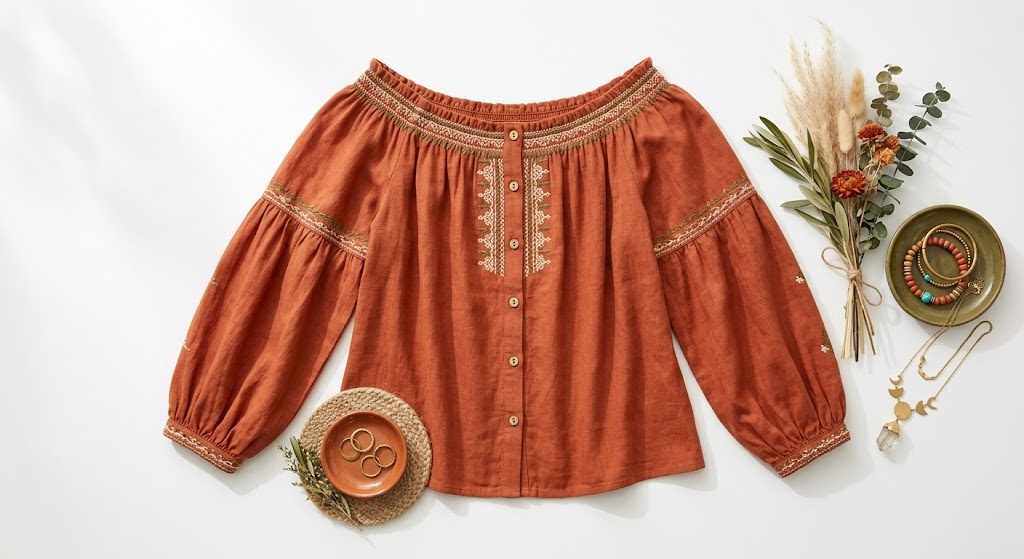 Harvest Moon Off-Shoulder Blouse
