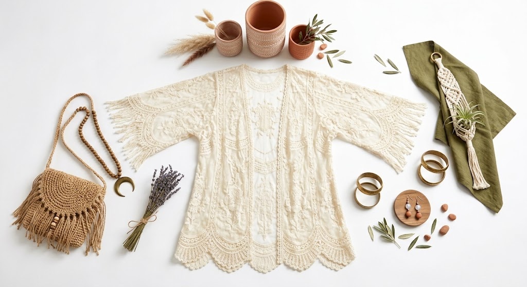 Moonlight Lace Kimono